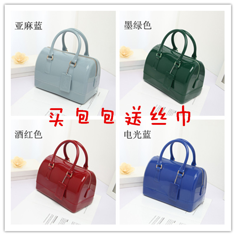 Free Shipping 2026 Spring/Summer Hot-Selling Fashion Jelly Bag Cosmetic Bag Pillow Bag Handbag Crossbody Shoulder Bag for Women Medium Size
