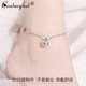 Sterling Silver Palace Bell Anklet ຂອງແມ່ຍິງ 2024 ຄົນອັບເດດ: ໃຫມ່ Bell Ball Bead Foot Accessory Summer Sexy ຂອງຂວັນວັນເກີດ