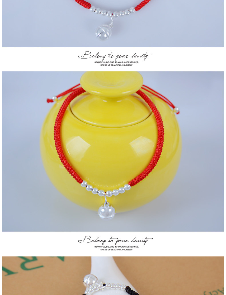 Chaine de cheville Couple CENTURYHOT en Argenterie - Ref 3103507 Image 16