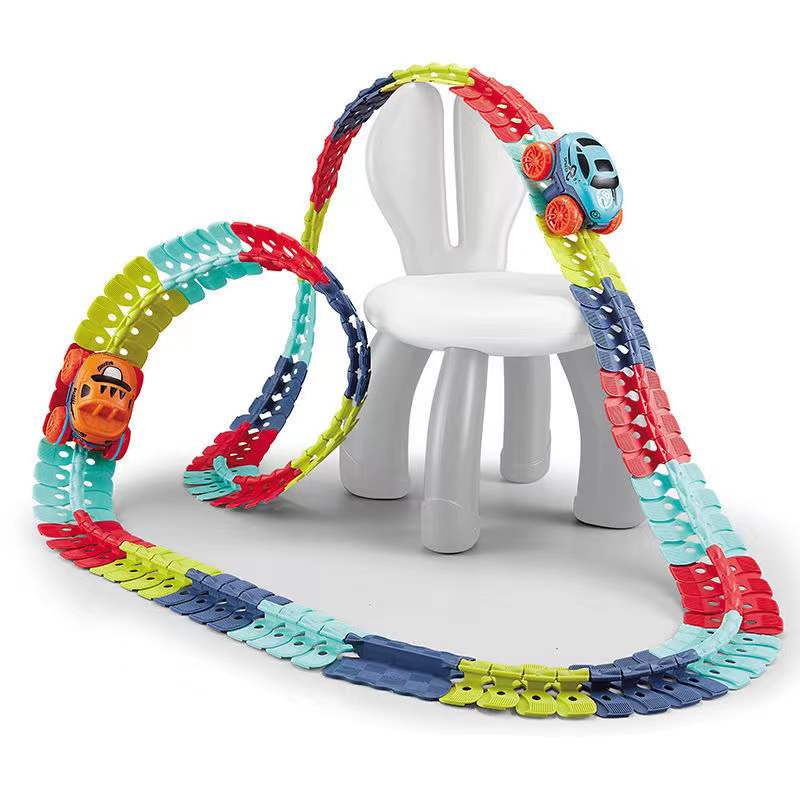 Electric anti-gravity child track toy car boy small car 100 Changed Diy Puzzle Assembly Runway Rollercoaster 3-Taobao