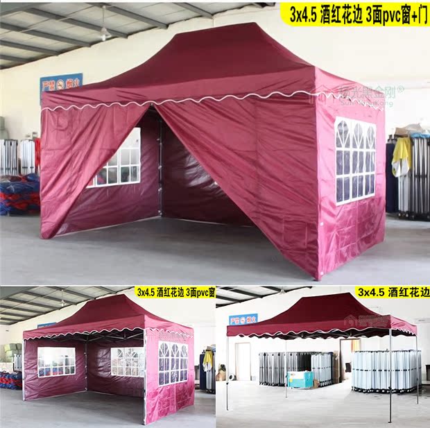 Lều quảng cáo ngoài trời quầy hàng gấp gian hàng chợ đêm mái hiên bãi đậu xe tán Yangguang đen King Kong 3 × 4.5 - Lều / mái hiên / phụ kiện lều cọc lều