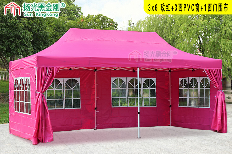 3 * 6 lều quảng cáo ngoài trời mái hiên mái hiên chợ đêm sạp lớn đậu xe bốn chân ô lớn - Lều / mái hiên / phụ kiện lều đồ cắm trại