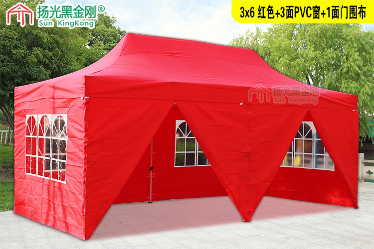 3 * 6 lều quảng cáo ngoài trời mái hiên mái hiên chợ đêm sạp lớn đậu xe bốn chân ô lớn - Lều / mái hiên / phụ kiện lều đồ cắm trại
