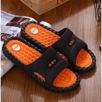 Deodorant non-slip mute Korean version of soft summer cool leisure bathroom inside and outside massage men's and women's soft bottom household couple slippers