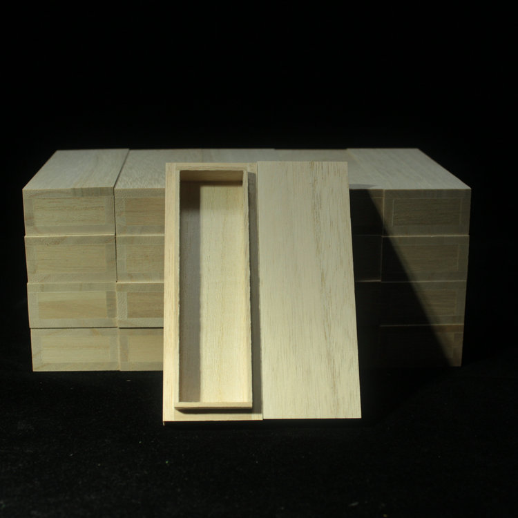 Emblem cartridge tung wood box ink block storage box ink cartridge for one or two ink cartridge packaging