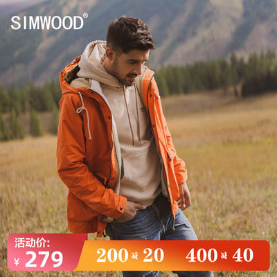 Simwood simple wood men's autumn and winter windbreaker
