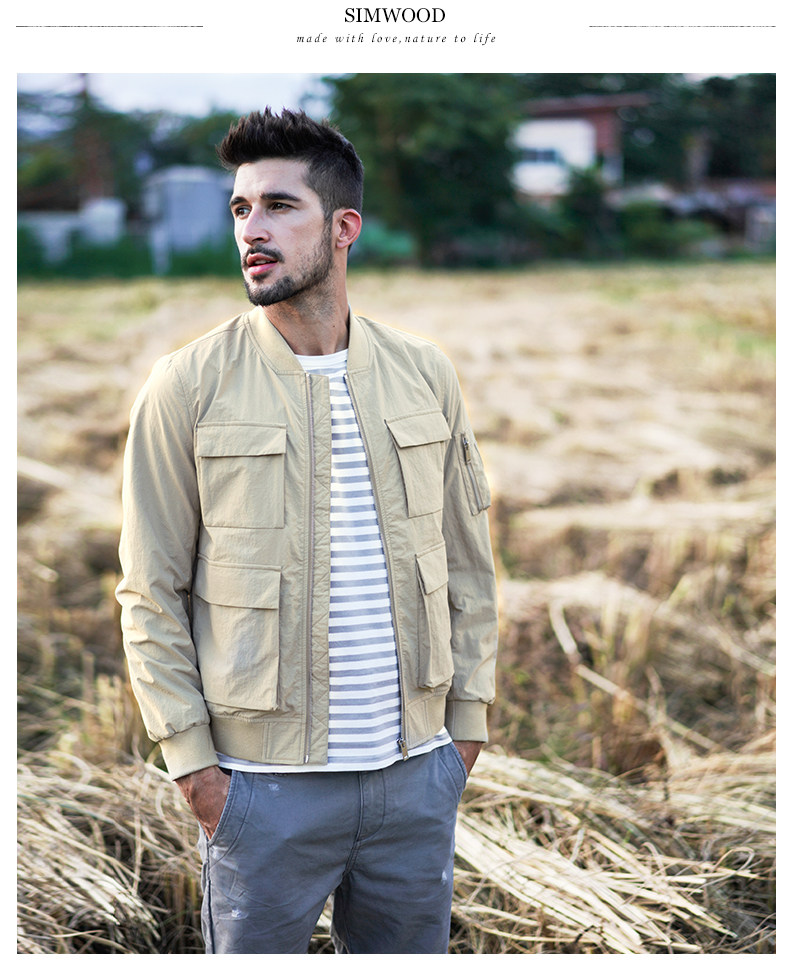 Blouson homme SIMWOOD manches longues en Coton - Ref 3118995 Image 12