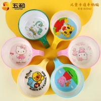 Hello kitty, детская ручка, ложка для еды, мультяшная обеденная тарелка, супница