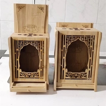 Bamboo midsize small Buddhist niche with drawers carry-on Buddhist niches Thai Buddhas Dispensers Mini-style Buddha Niche Mini Buddha Niche Cabinet