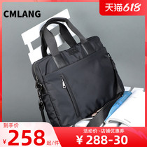 Briefcase mens official business packages Canvas Handbag men Business Oxford Bumen Package Large Capacity File Package Customized