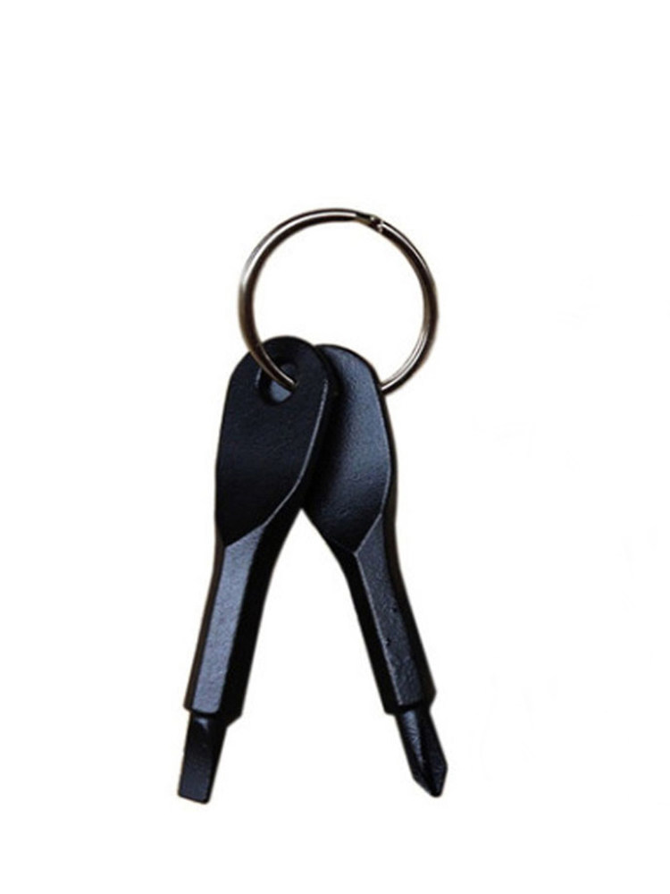 (Don't shoot as a gift) Lvqi8 Precision Cast Steel Flat Cross Screwdriver Bit Mini Screwdriver Combination Tool