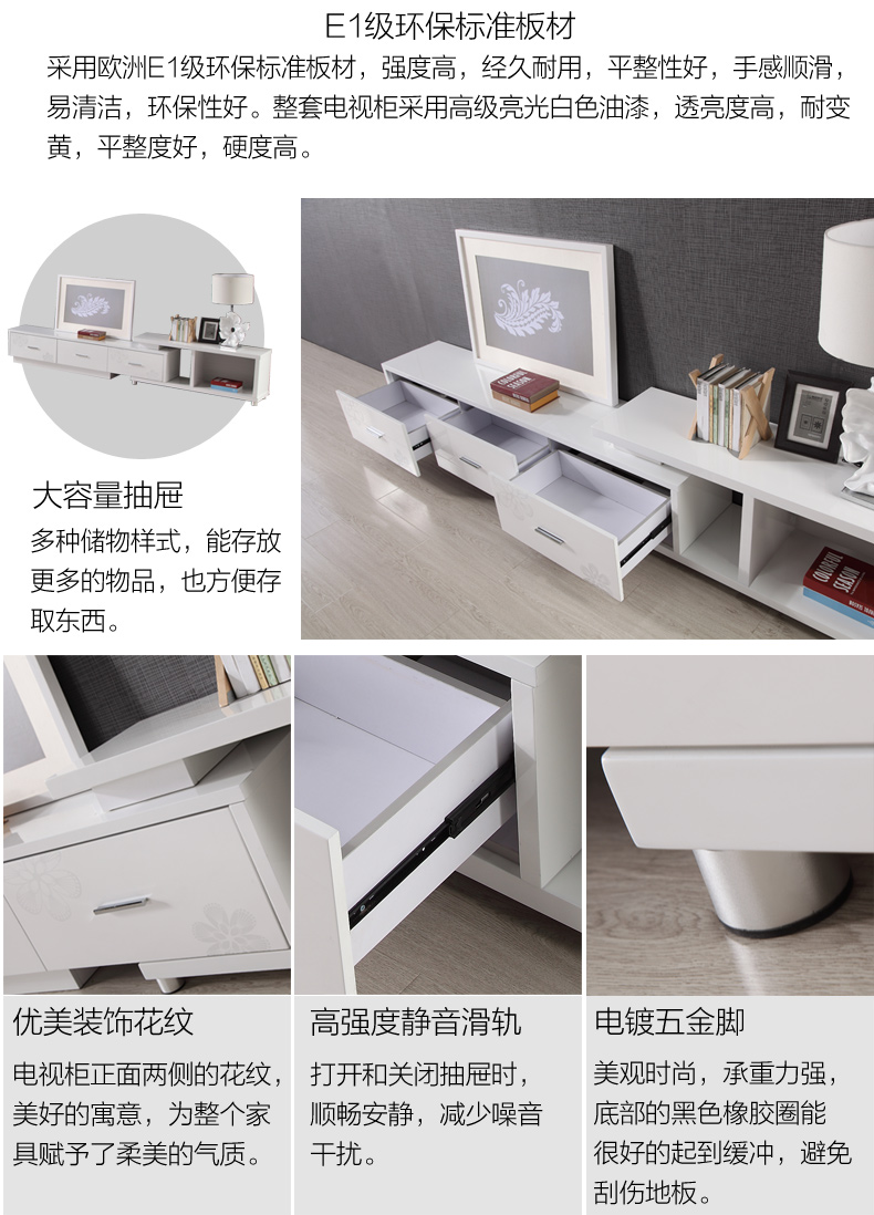 Táo nhà 1,3 m có thể thu TV tủ bằng đá cẩm thạch bàn cà phê căn hộ nhỏ đồ nội thất phòng khách giao ngay - Bàn trà mẫu bàn sofa gỗ đẹp