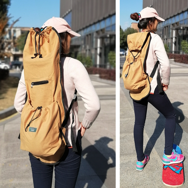 Skateboard bag double warped long board land surfboard dayu11 board bag portable canvas large capacity children's shoulder bag