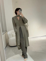 Yearly plan designer brand silk high quality long shirt 2024 spring and summer