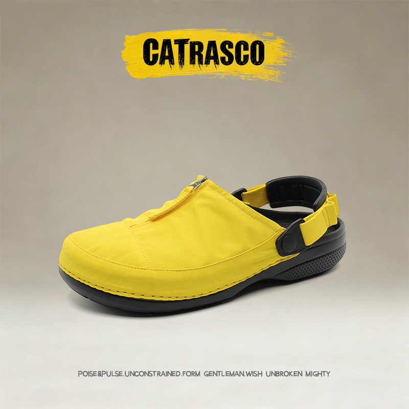 [Casual and Lightweight] American Catrasco Toe-Toe Slip-On Half-Slippers, Outdoor Men's Shoes, Summer Slip-On Beach Shoes