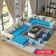 Yusen Vải sofa phòng khách kết hợp đặt kích thước lớn u góc loại không thấm nước dùng một lần sofa vải cao su mới - Ghế sô pha