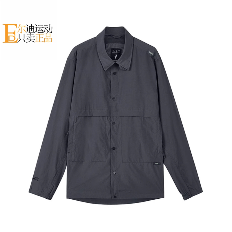 Skechers/Skechers New Sports Long-Sleeved Shirt for Men and Women, Casual Lapel Jacket L324U027-0403
