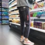 Tide shop 2017 mùa thu mới Hong Kong gió quần vải quần Slim màu đơn sắc Hàn Quốc quần âu hoang dã quần kaki nam