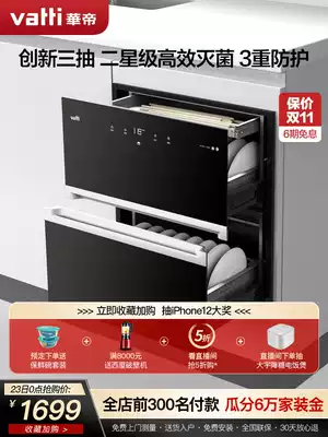 Vantage i13025 disinfection cabinet Household small embedded kitchen bowl cabinet Chopsticks disinfection and drying official flagship store