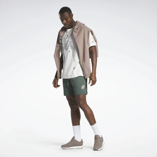 Reebok, классические комфортные спортивные трендовые шорты для отдыха, год кролика