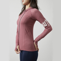 Fitness Jacket Womens tight sports jacket quick-drying fitness running jacket long sleeve zipper yoga clothing autumn and winter