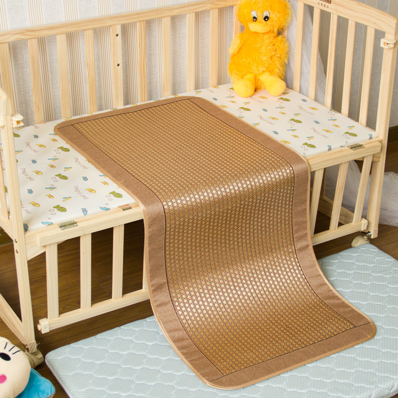 Baby bed mat custom summer kindergarten nap baby custom non-slip breathable children's bed Summer rattan mat