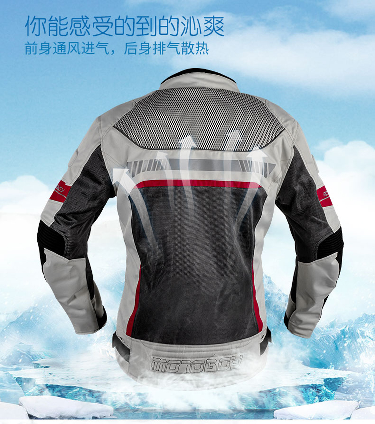 Xe máy MOTOBOY Jersey phù hợp với nam mùa hè lưới đầu máy phù hợp với áo khoác chống vỡ áo khoác phản chiếu - Xe máy Rider thiết bị bao tay đi phượt