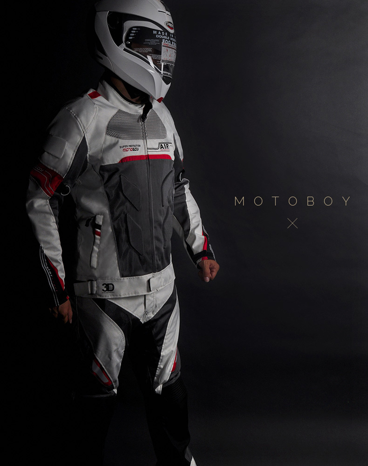 Xe máy MOTOBOY Jersey phù hợp với nam mùa hè lưới đầu máy phù hợp với áo khoác chống vỡ áo khoác phản chiếu - Xe máy Rider thiết bị bao tay đi phượt