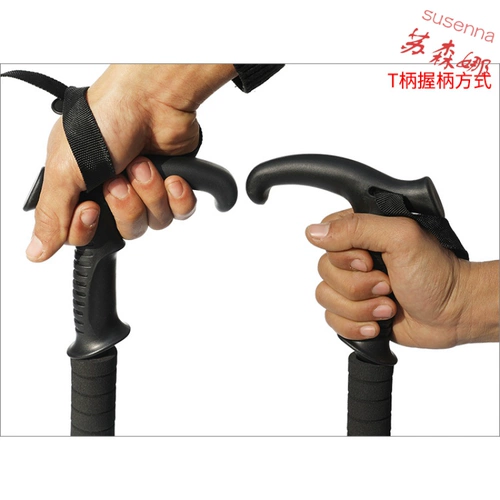 Наружный ультра -светлый подъемный тростник может выдвигать и сложенные алюминиевые сплавы, пешие прогулки по прямой ручке с прямой ручкой