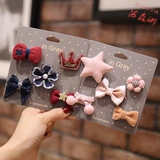 Детская заколка для волос, шпильки для волос, аксессуар для волос для младенца, безвредные детские щипцы для принцессы, не повреждает волосы, Южная Корея