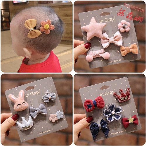 Детская заколка для волос, шпильки для волос, аксессуар для волос для младенца, безвредные детские щипцы для принцессы, не повреждает волосы, Южная Корея