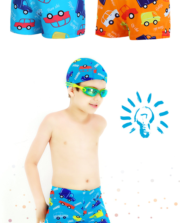 Yu You Children Đồ bơi Boxer Đồ bơi Baby Spa Quần thời trang Phim hoạt hình Xe Boy Bộ đồ bơi - Bộ đồ bơi của Kid mua đồ bơi cho be gái 12 tuổi