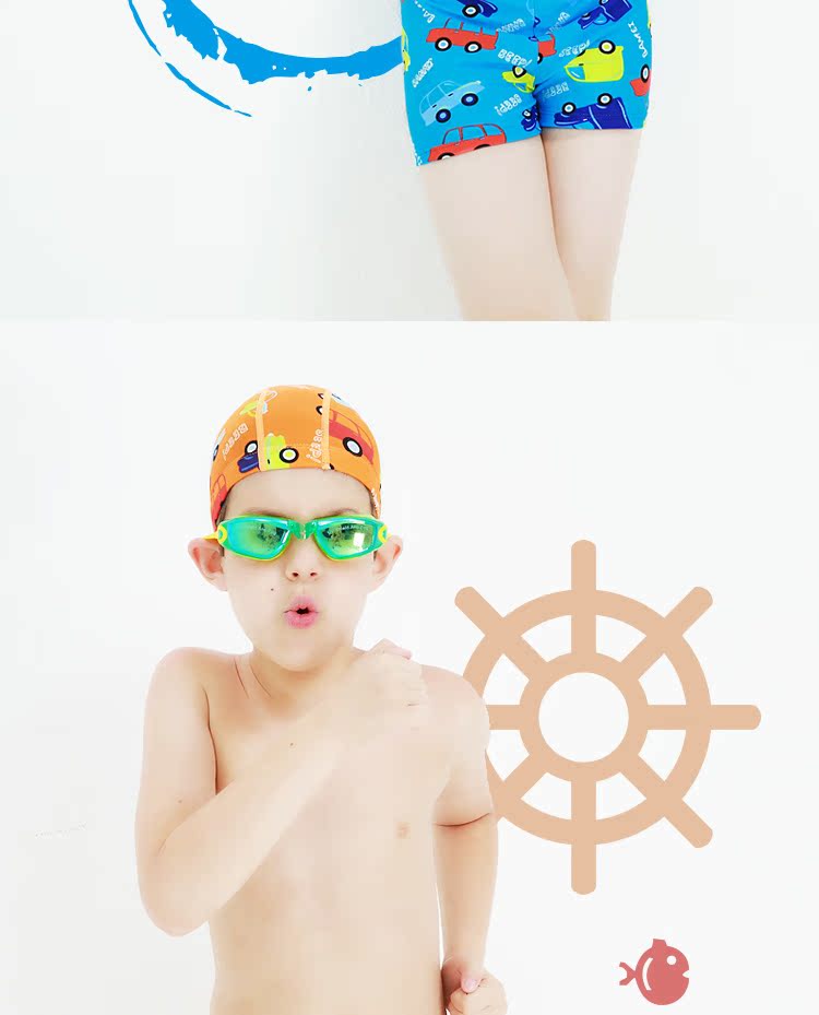 Yu You Children Đồ bơi Boxer Đồ bơi Baby Spa Quần thời trang Phim hoạt hình Xe Boy Bộ đồ bơi - Bộ đồ bơi của Kid mua đồ bơi cho be gái 12 tuổi