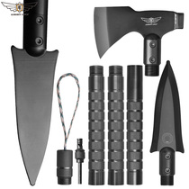 Motorcycle rescue tool folding steel shovel multifunctional combination hand shovel portable mini outdoor medicine shovel set
