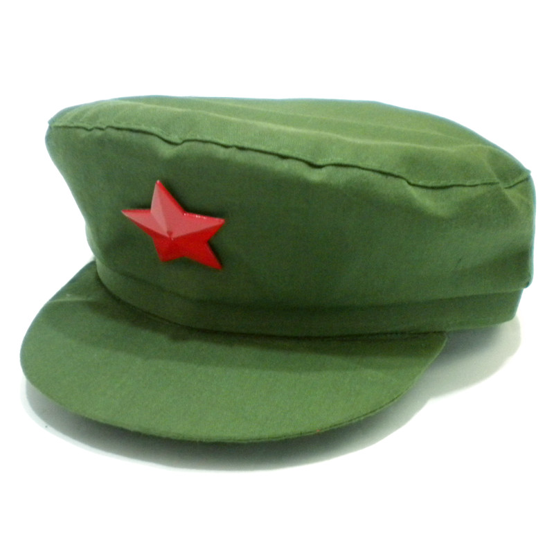 Green Hat Red Guardian Hat Red Five Star Hat Liberation Hat Octopus Cap Lei Fenghat Performing Cap Red Army