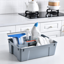 Household multifunctional storage basket portable plastic desktop debris basket cleaning tool storage box cleaning tool basket