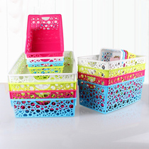Yimei household products sundries storage basket storage basket mini basket plastic basket square basket storage plastic basket