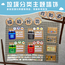 Kindergarten Ring Creative Homemade Topics Garbage Classification Decorative Interactive Wall Elementary School Classroom Living Area Placement panels Wall
