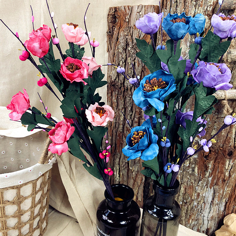 Kindergarten home decoration photo props simulation flower roses manual EVA foam fake blossom paper flower