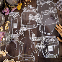 Kindergarten Ring Genesis Garden Transparent Small Bottle Dry Flower Bookmark Handmade Homemade Embossed Plant Specimen Ring Tron