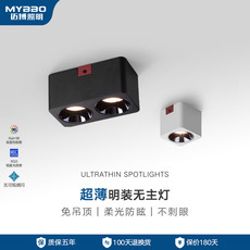 Настенные вниз свет 方形明装筒灯led双头射灯天花过道客厅无主灯照明方形盒子斗胆灯 Mybbo