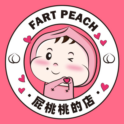 屁桃桃的店的LOGO