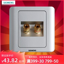 Siemens switch panel Siemens switch socket vision series color silver two-position 2-head audio socket