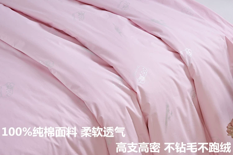 Bông chống khoan bông chăn bông duvet chạy nhung len được chạy một sợi lông lạc đà lông được rụng 100% bông lót