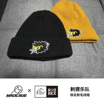 Hedgehog band Mao Line Hat MAGICBUS × Lie of the Genuine Perimeter Rock Punk Winter Pop