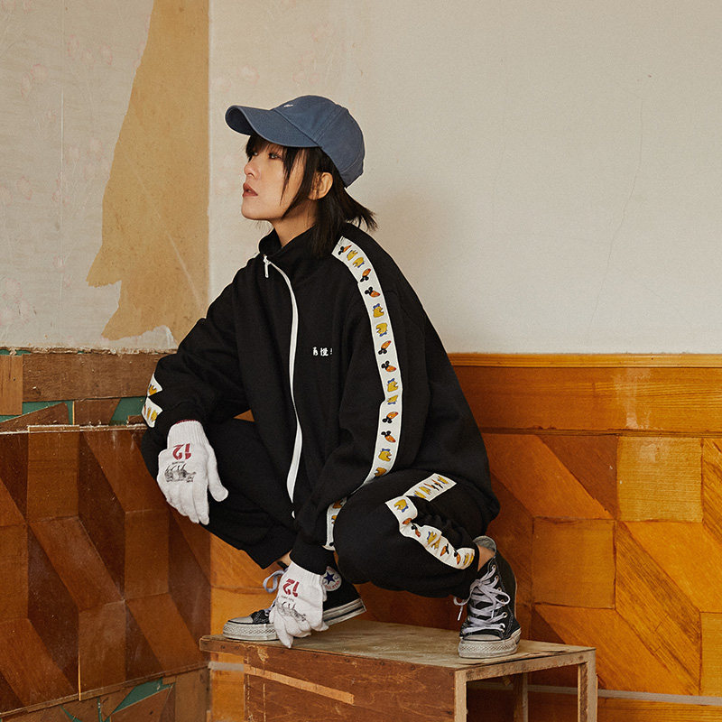 New Pants Band Peng Lei Beihai Monster Sports Set Fashion Vintage Sports Set Concert Coats Around Jacket