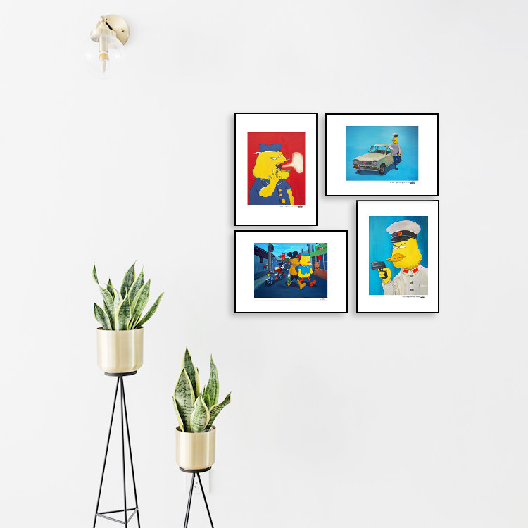 New pants band Peng Lei Authorizes North Sea Monster Original Painting Living Room Art Decoration Painting