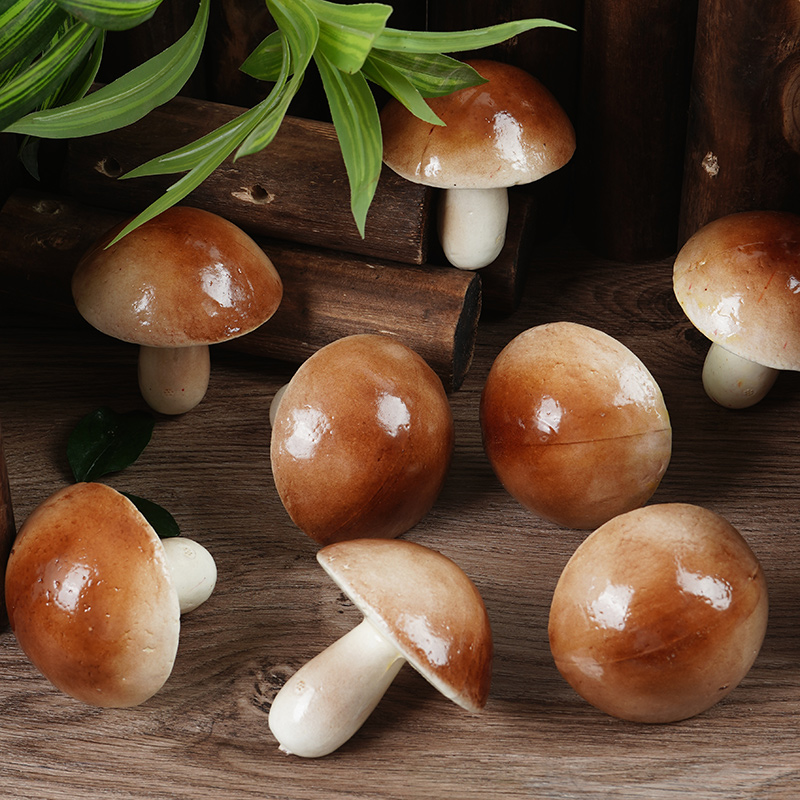 Emulated Shiitake Mushroom Fake Mushrooms Fruit Vegetable Model Cabinet Decoration Photography Film And TV Early Teaching Props Hem Pendant-Taobao