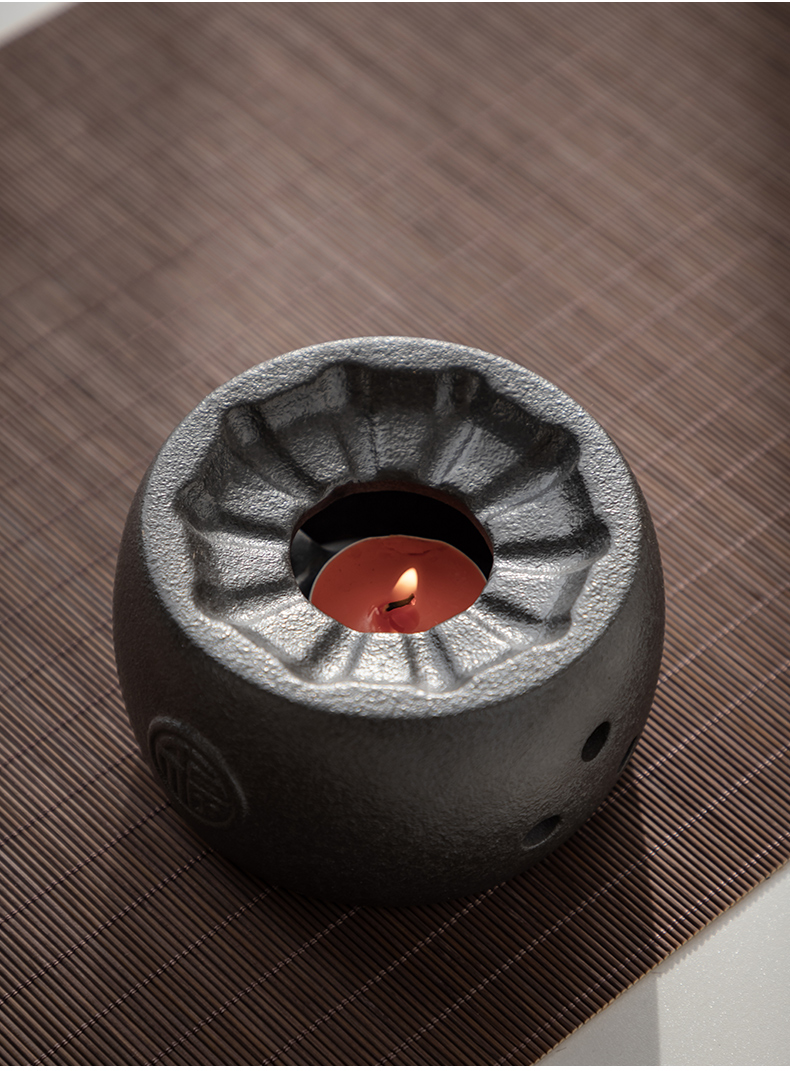 ZuoMing right is Japanese based warm tea stove base of black ceramic home warm tea kettle heating insulation teahouse