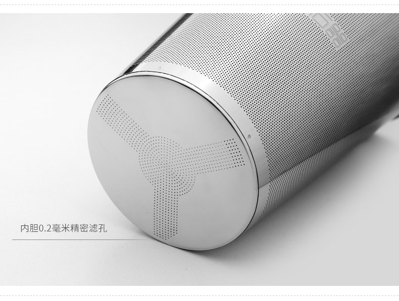 ZuoMing right machine stainless steel cover the glass with the domestic cup tea tea transparent water separation filter cups